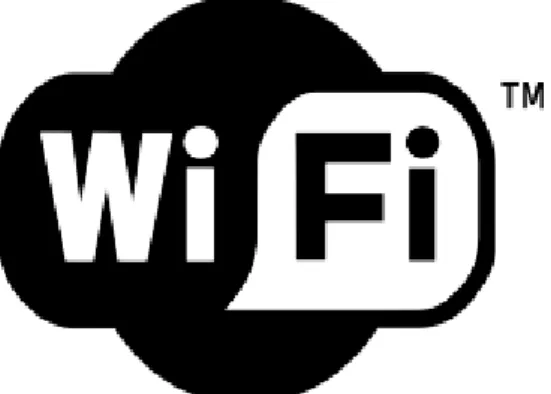Gambar 2.12 Logo Wi-Fi  (Sumber : Wikipedia)  Tabel 2.1 Spesifikasi Wi-Fi 