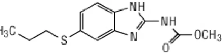 Gambar 2.4. Struktur kimia Albendazol 