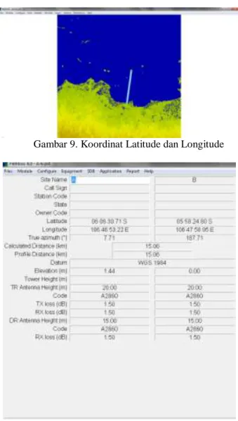 Gambar 9. Koordinat Latitude dan Longitude  