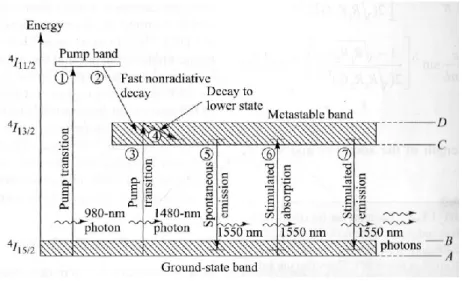 Gambar 2.8 Diagram Level Daya Erbium [8]
