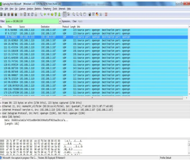 Gambar 2.14 Hasil capture paket data melalui VPN 