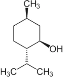 Gambar 7. Struktur kimia minyak pappermint  