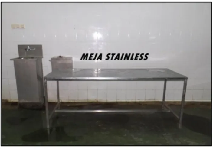 Gambar 11. Meja stainless steel 