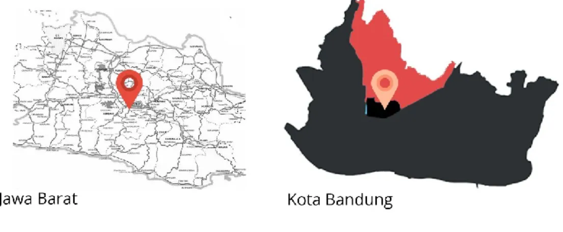 Gambar 2.3. Peta situasi SWK, Kecamatan dan Kelurahan Lokasi site  Sumber : Dokumen Pribadi 