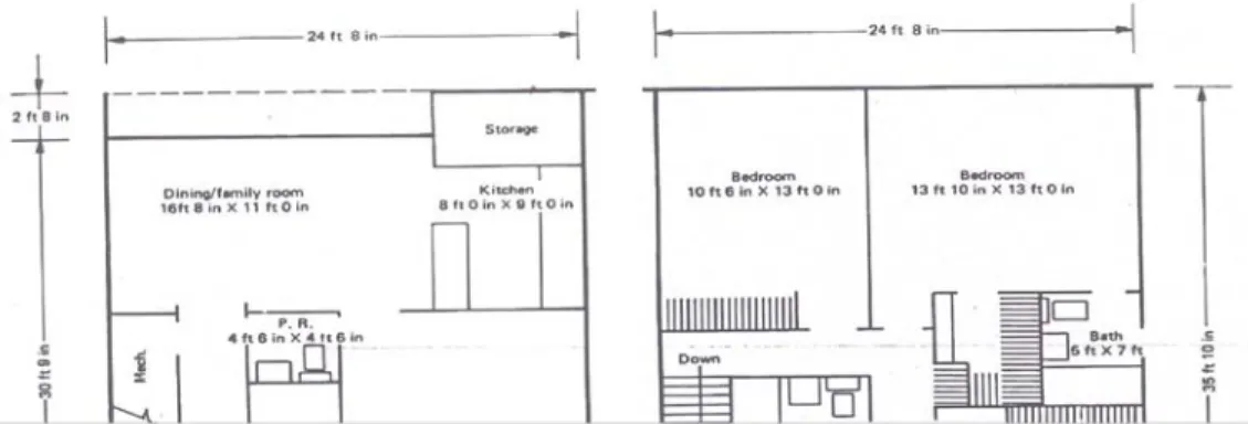 Gambar 2.14 Town house empat tempat tidur (1657 m 2 ) New Jersey Housing  Finance Agency 