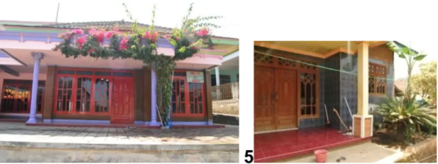 Gambar 8. Rumah-rumah yang mengalami perubahan. (Dok. Nur dan Biendra, 2012).  