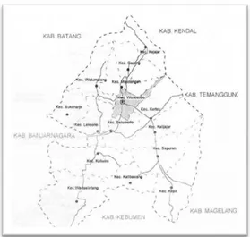 Gambar 1. Peta Kabupaten Wonosobo 