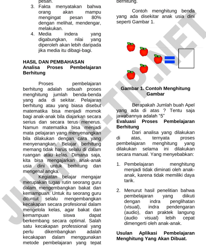 Gambar 1. Contoh Menghitung  Gambar 