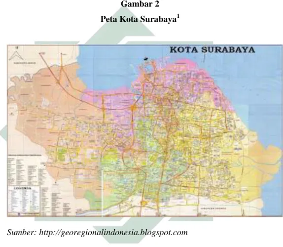 Gambar 2  Peta Kota Surabaya 1