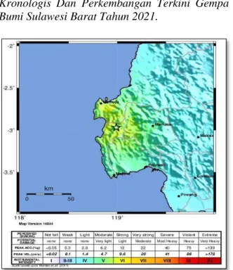 Tabel  1.  Sejarah  bencana  gempa  bumi  di  Sulawesi Barat pada periode tahun 1820 sd 2021