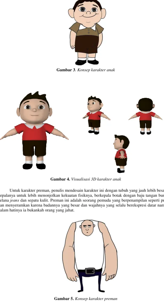 Gambar 3. Konsep karakter anak 