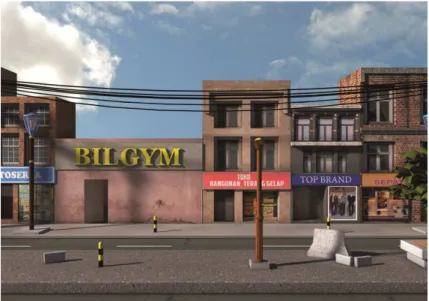Gambar 5.6 3D Modeling Jalanan 