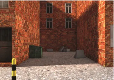 Gambar 5.8 3D Modeling Gang atau Jalan Buntu  5.4   Visualisasi Scene 