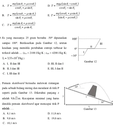 A.  Gambar 12I,  II dan III    D. III, II dan I  