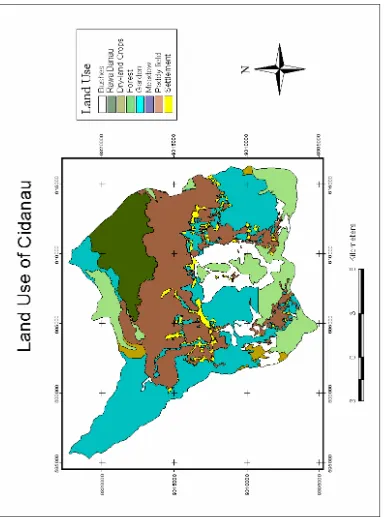 Figure 8. Land Use of Cidanau watershed 