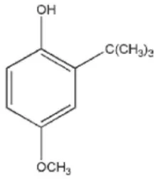 Gambar 4.  Struktur Butyl hidroksianisol (Guest, 2009) 