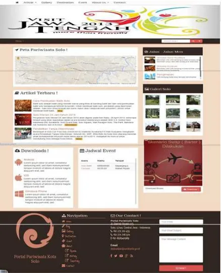 Gambar 4.1.Halaman depan website. 