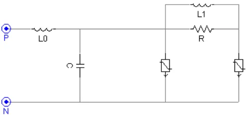 Gambar 4.1 Model arrester pada PSCAD 