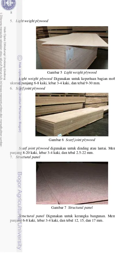 Gambar 5  Light weight plywood 