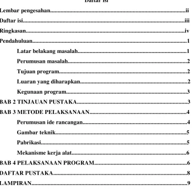 Gambar teknik.........................................................................................5 