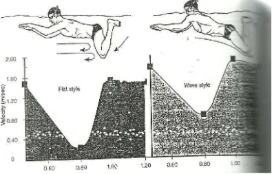 Gambar 4.  Perbandingan drag resistif dihasilkan oleh pemulihan kaki di stylosdatar dan gelombang dada