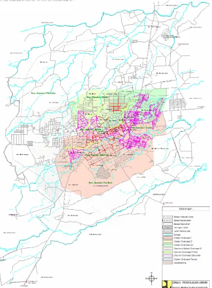 Gambar 3.2: Peta manajemen drainase Kota pematangsiantar 
