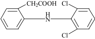 Gambar 4. Struktur kimia Diklofenak ( Mutschler, 1991)