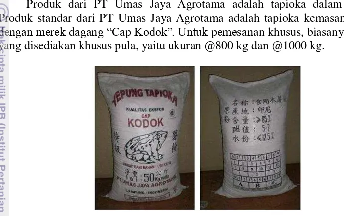 Gambar 4  Produk Tapioka PT Umas Jaya Agrotama kemasan @50 kg 