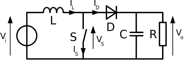 Figure 3.7: Boost converter. 