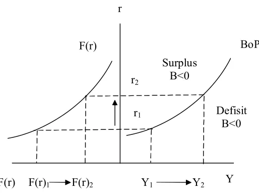 Gambar 2.2. Kurva BoP dan Net Capital Outflow 