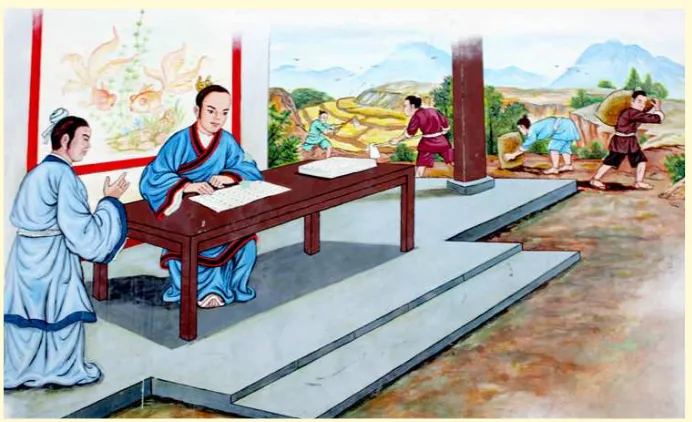 Gambar 3.7  Nabi Kongzi menjadi kepala dinas pertanian bangsawan Ji Sun Sumber: Dok. Kemdikbud