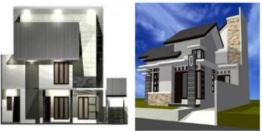 Gambar II.1. Perbedaan Gambar 2D dan 3D 