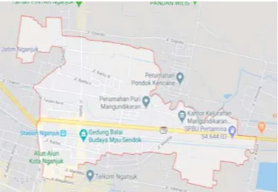 Gambar 1 Peta Kelurahan Mangundikaran 