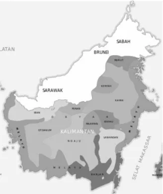 Gambar 3: Peta Etnis Iban di Kalimantan Barat Sumber: www.google.com