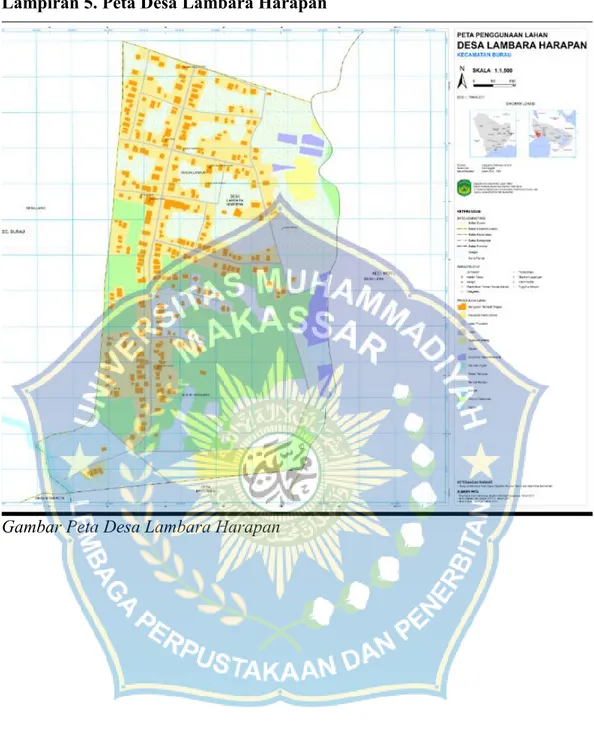 Gambar Peta Desa Lambara Harapan