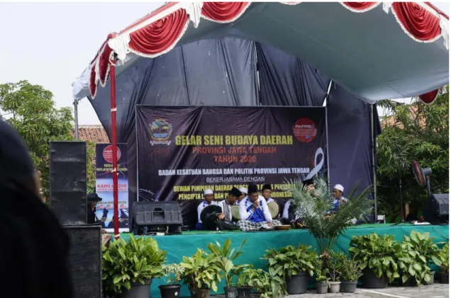 Gambar  diatas  pelaksanaan  Kegiatan  Gelar  Seni  dan  Budaya  Daerah  Provinsi  Jawa  Tengah 