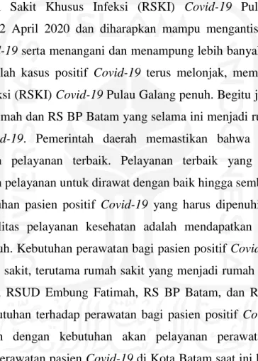 Gambar 1.1 Sistem Antrian Pelayanan Pasien Covid-19 