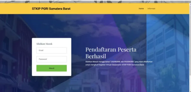 Gambar 4. Halaman Utama  a)  Header 