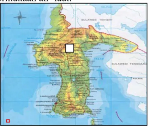 Gambar 1.1: Peta indeks lokasi daerah  Panas bumi Makula. 
