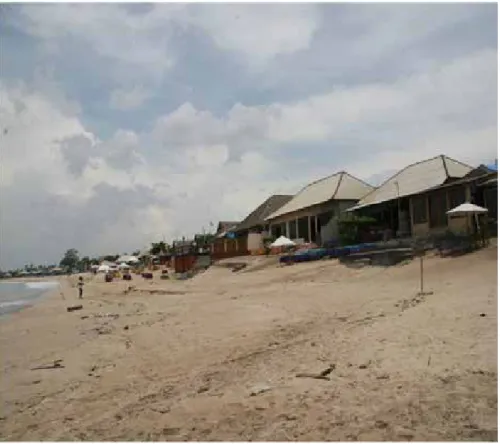 Foto 1. Kondisi Pantai Kedonganan sebelum penataan ulang.