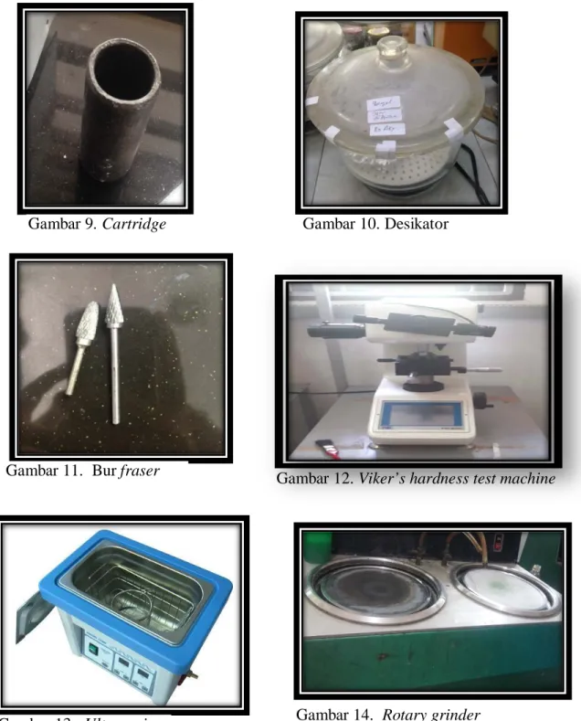 Gambar 13.  Ultrasonic Gambar 14.  Rotary grinder