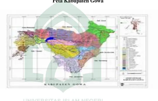 Gambar I  Peta Kabupaten Gowa 