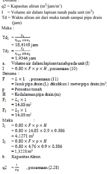 Tabel 5. Harga K (koefisien kelulusan air) dari berbagai  batuan. (Moris dan Johnson, 1976)