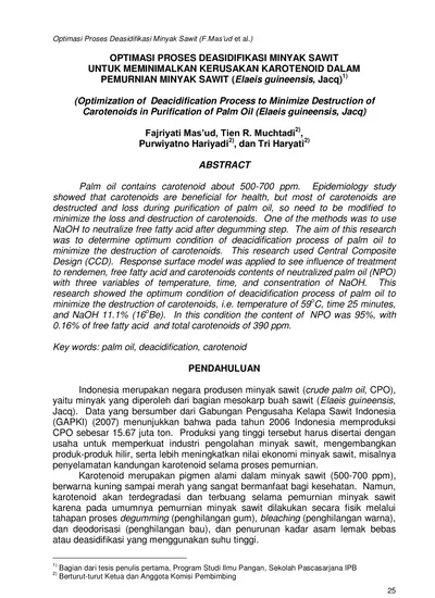 Top PDF Pemurnian Minyak Kelapa Sawit Pada Stasiun Klarifikasi - 123dok.com