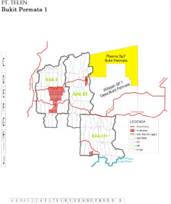 Gambar 1. Peta PT. TELEN Bukit Permata 1 