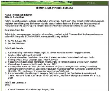 Gambar 4. Menu katalog buku pada Botani Online.