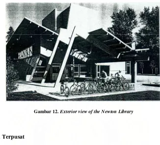 Gambar 12. Exterior view of the Newton Library 