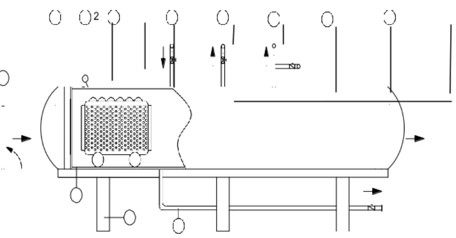 Gambar 2.2 Sketsa Sterilizer  Sumber : Naibaho, 1996 