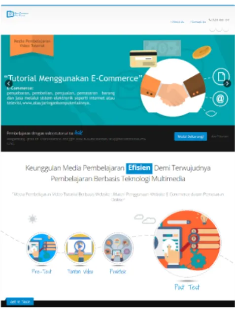 Gambar 3 : Rancangan media pembelajaran video tutorial berbasis Website.