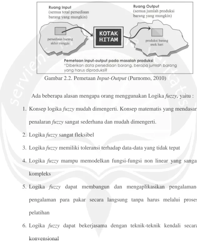 Gambar 2.2. Pemetaan Input-Output (Purnomo, 2010) 